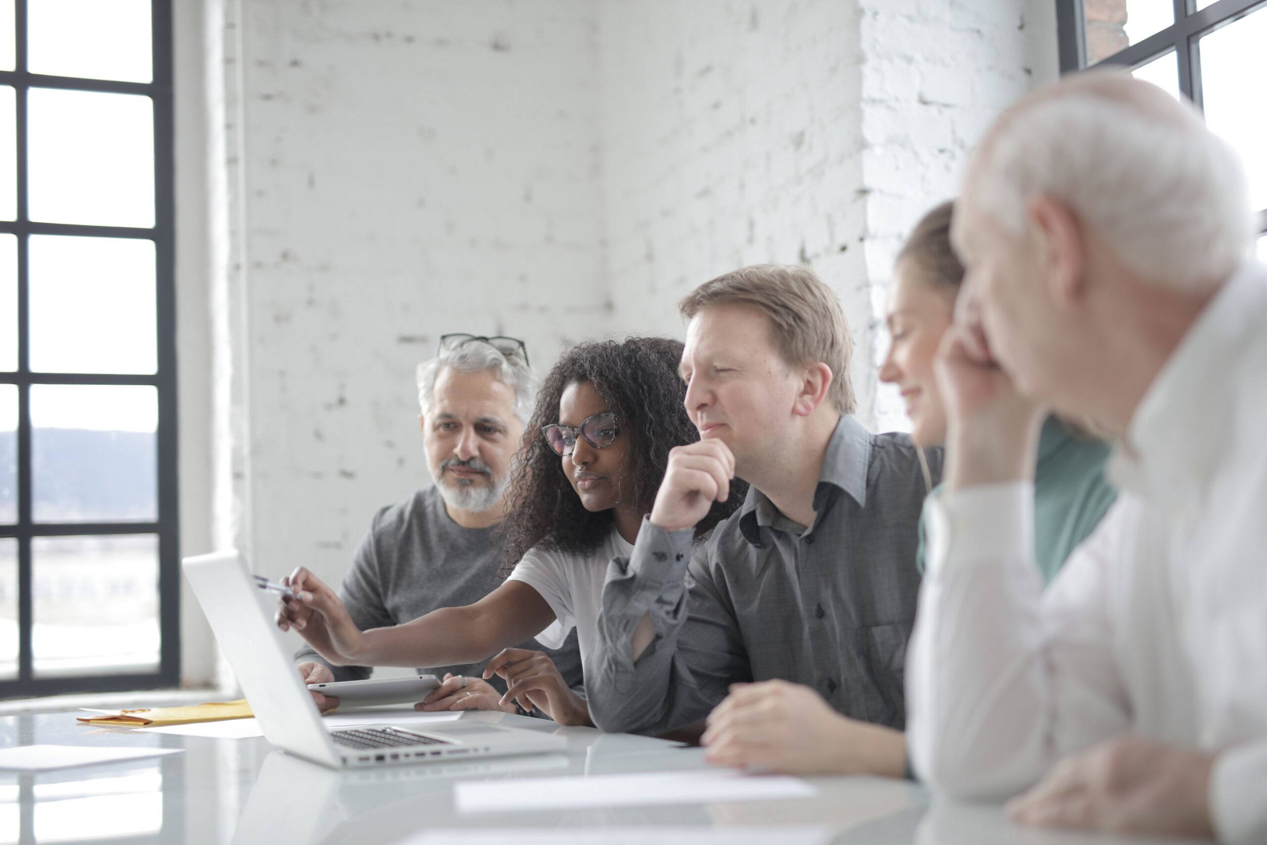 A group of professionals collaborating